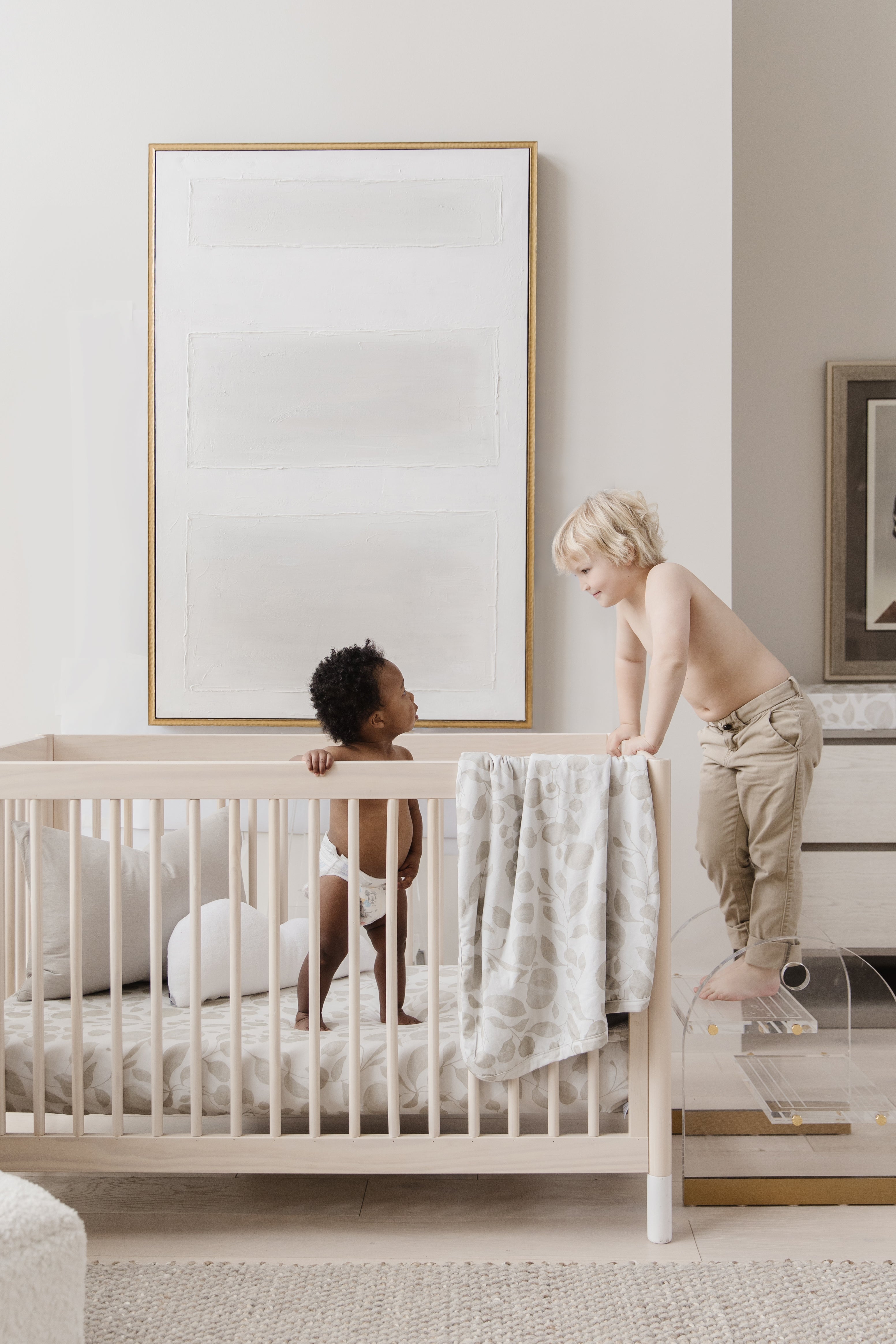 Misty Mountain & Leaf - Jersey Swaddle Blanket Set