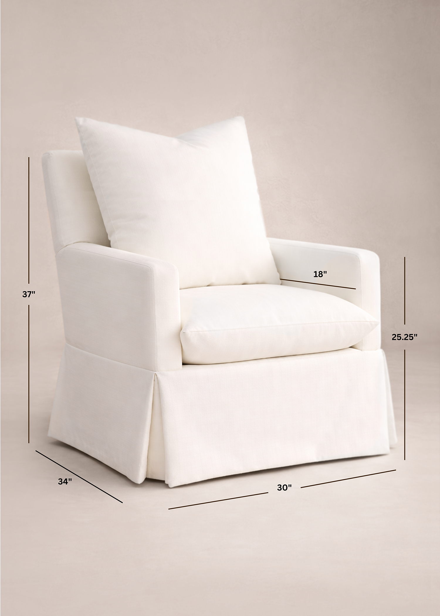 Zoey Swivel Nursery Glider