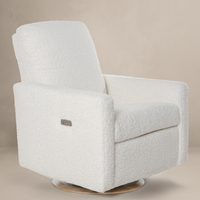 DREW – Gliding Swivel Nursery Recliner - Sheepskin Cloud