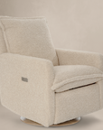 Flynn – Gliding Swivel Nursery Recliner - Sheepskin Linen