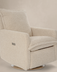 FLYNN – GLIDING SWIVEL NURSERY RECLINER - SHEEPSKIN LINEN