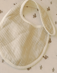 'Bear' Stripes & 'Duck' - Premium Muslin Bib 2-Pack