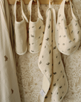 'Squirrel' & 'Mushroom' - Premium Muslin Burp Cloth 2-Pack
