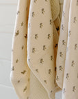 'Squirrel' & 'Mushroom' - Premium Muslin Burp Cloth 2-Pack