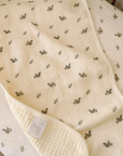 'Squirrel' & 'Mushroom' - Premium Muslin Burp Cloth 2-Pack