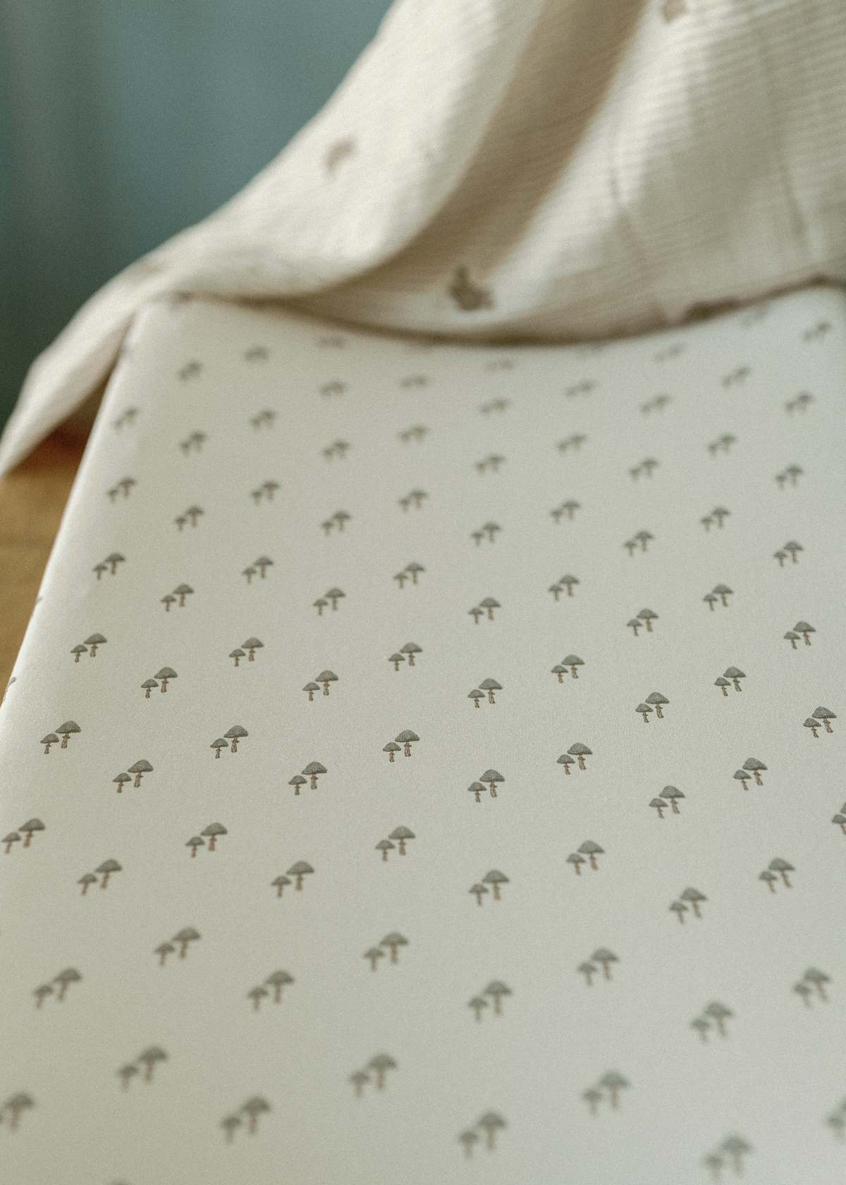 Mushroom Nursery - Convertible Bassinet Sheet & Changing Pad Cover