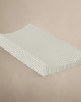 'Sea Moss' Sage Green Stripe - Changing Pad Cover