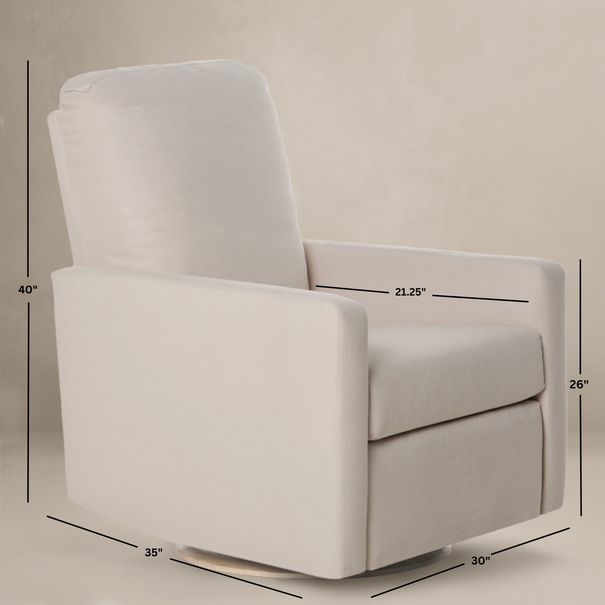 Drew Gliding Swivel Nursery Recliner