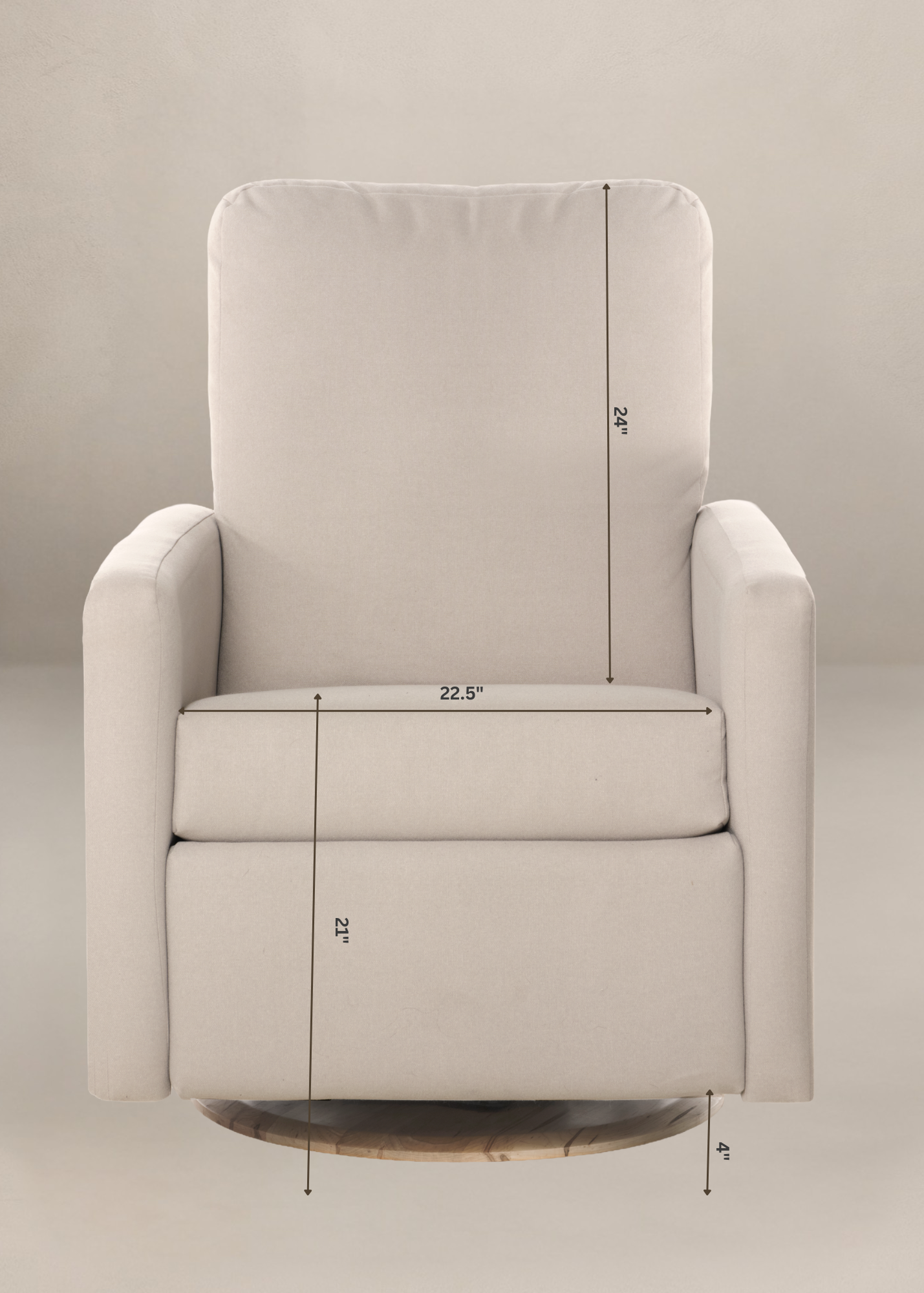 Drew Gliding Swivel Nursery Recliner