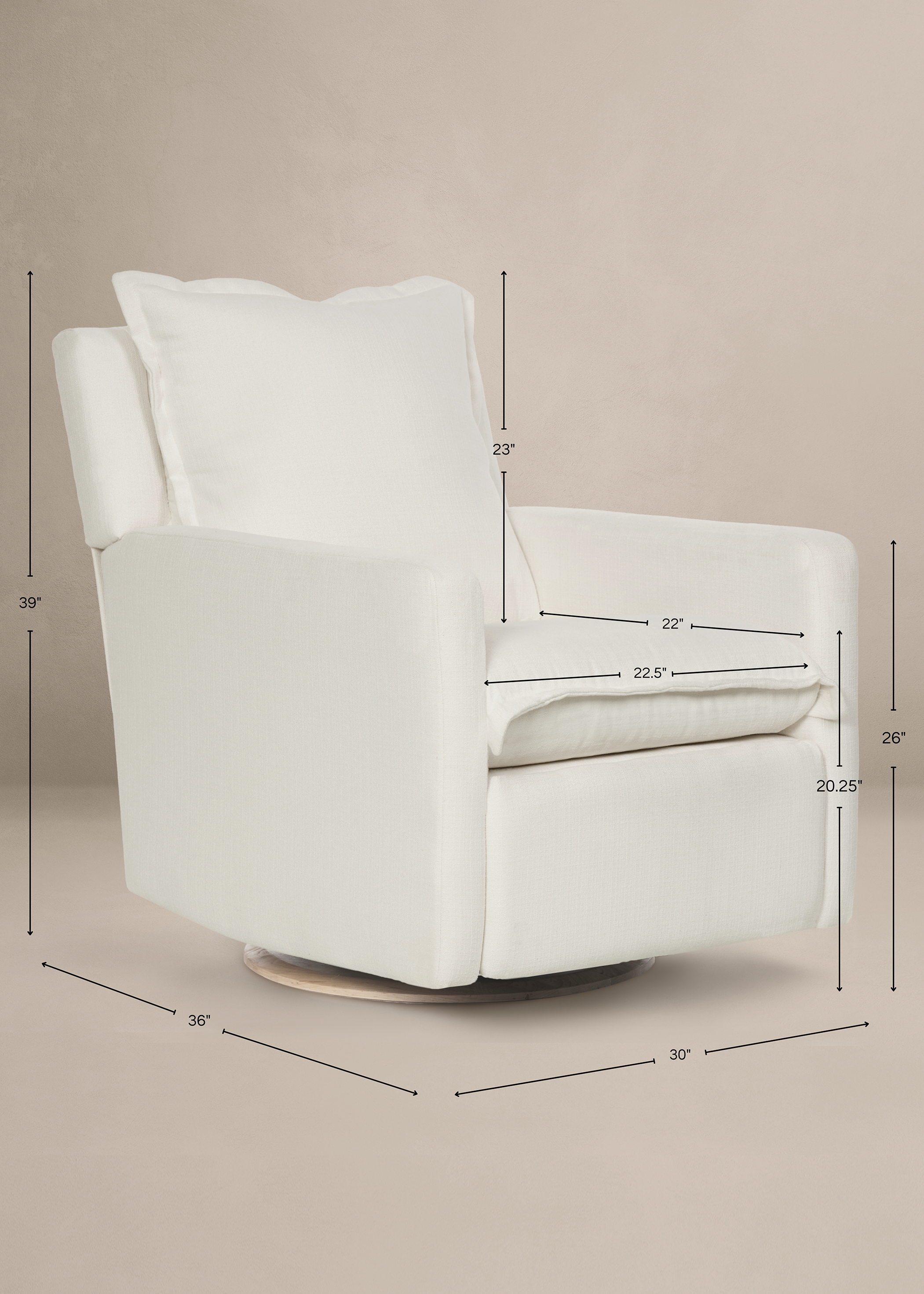 Flynn Gliding Swivel Nursery Recliner