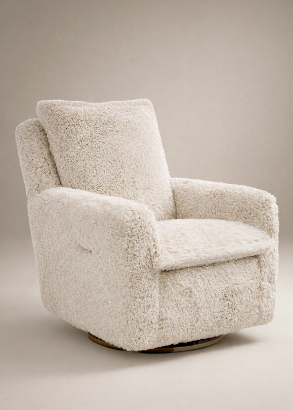 Flynn – Gliding Swivel Nursery Recliner - Aussie Faux Hide
