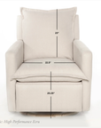 Flynn – Gliding Swivel Nursery Recliner - Sheepskin Linen