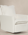 Flynn – Gliding Swivel Nursery Recliner - High Performance Ivory