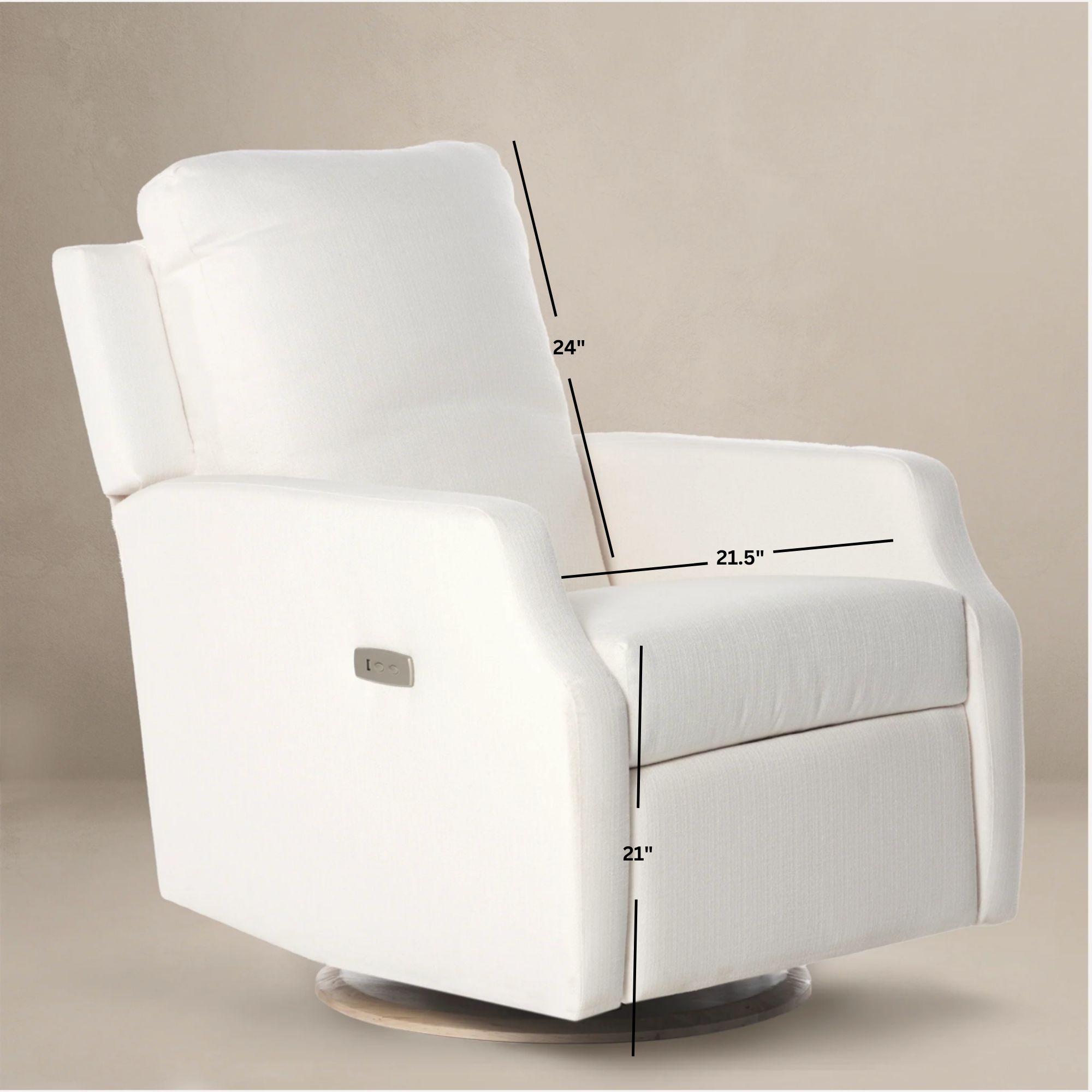 Harlow Gliding Swivel Nursery Recliner