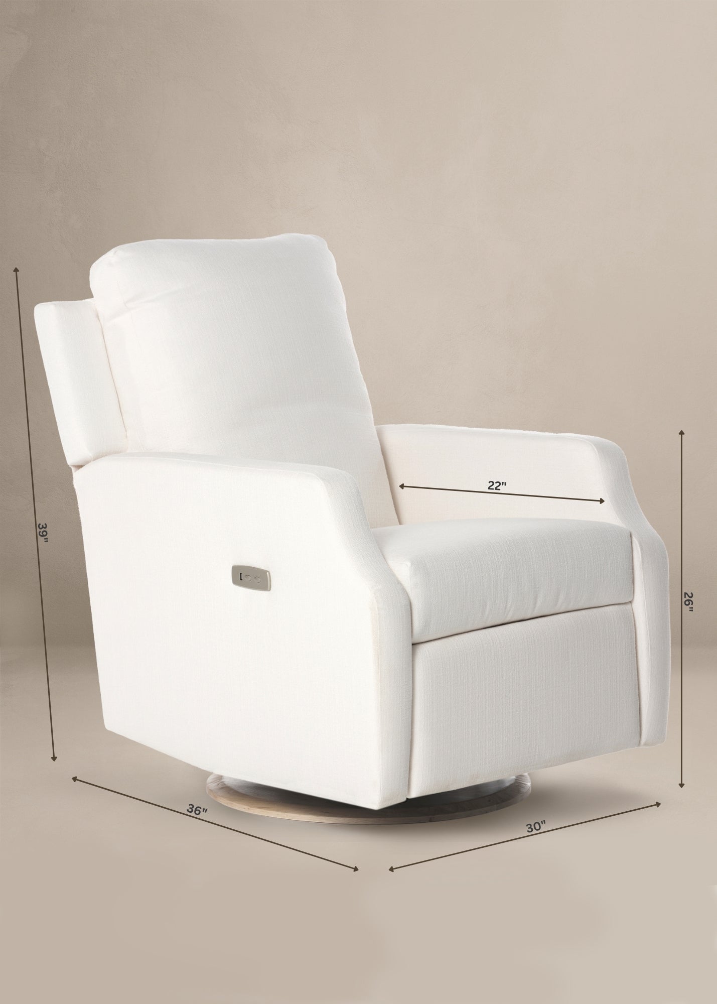 Harlow Gliding Swivel Nursery Recliner