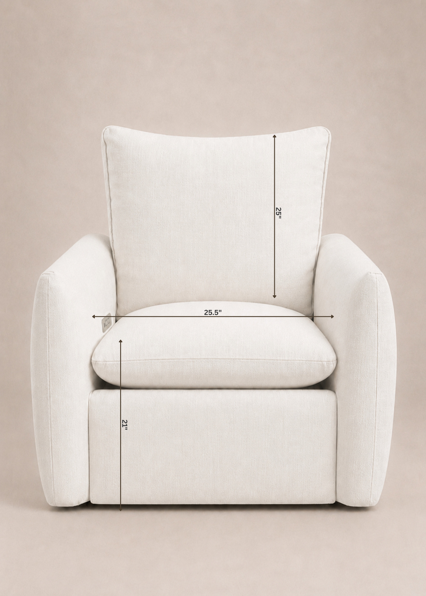 James: a Chair and a Half - Gliding Swivel Nursery Recliner