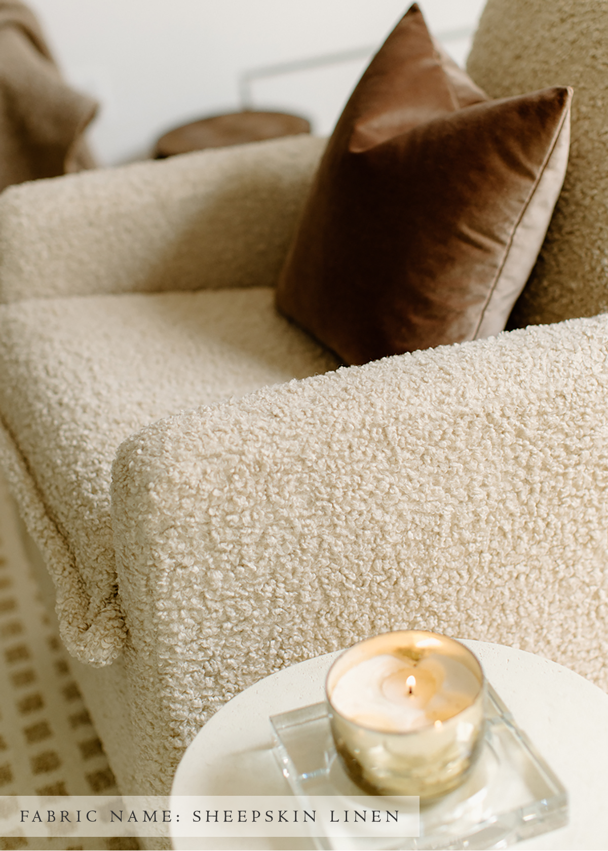 Flynn – Gliding Swivel Nursery Recliner - Sheepskin Linen