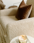 Drew – Gliding Swivel Nursery Recliner - Sheepskin Linen