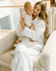 Flynn – Gliding Swivel Nursery Recliner - Sheepskin Linen
