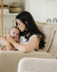 Flynn – Gliding Swivel Nursery Recliner - Sheepskin Linen