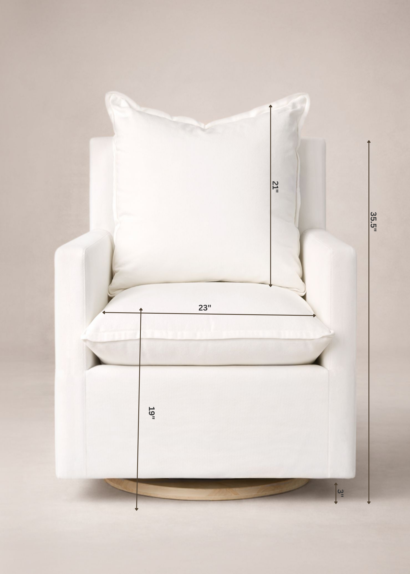 Nola Swivel Nursery Glider