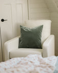 Flynn – Gliding Swivel Nursery Recliner - High Performance Ivory