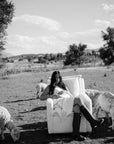 Flynn – Gliding Swivel Nursery Recliner - Sheepskin Cloud