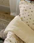 'Squirrel' - Premium Muslin Crib Quilt & Sham