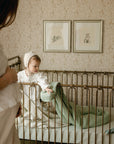 'Sea Moss' Sage Green - Premium Muslin Blanket