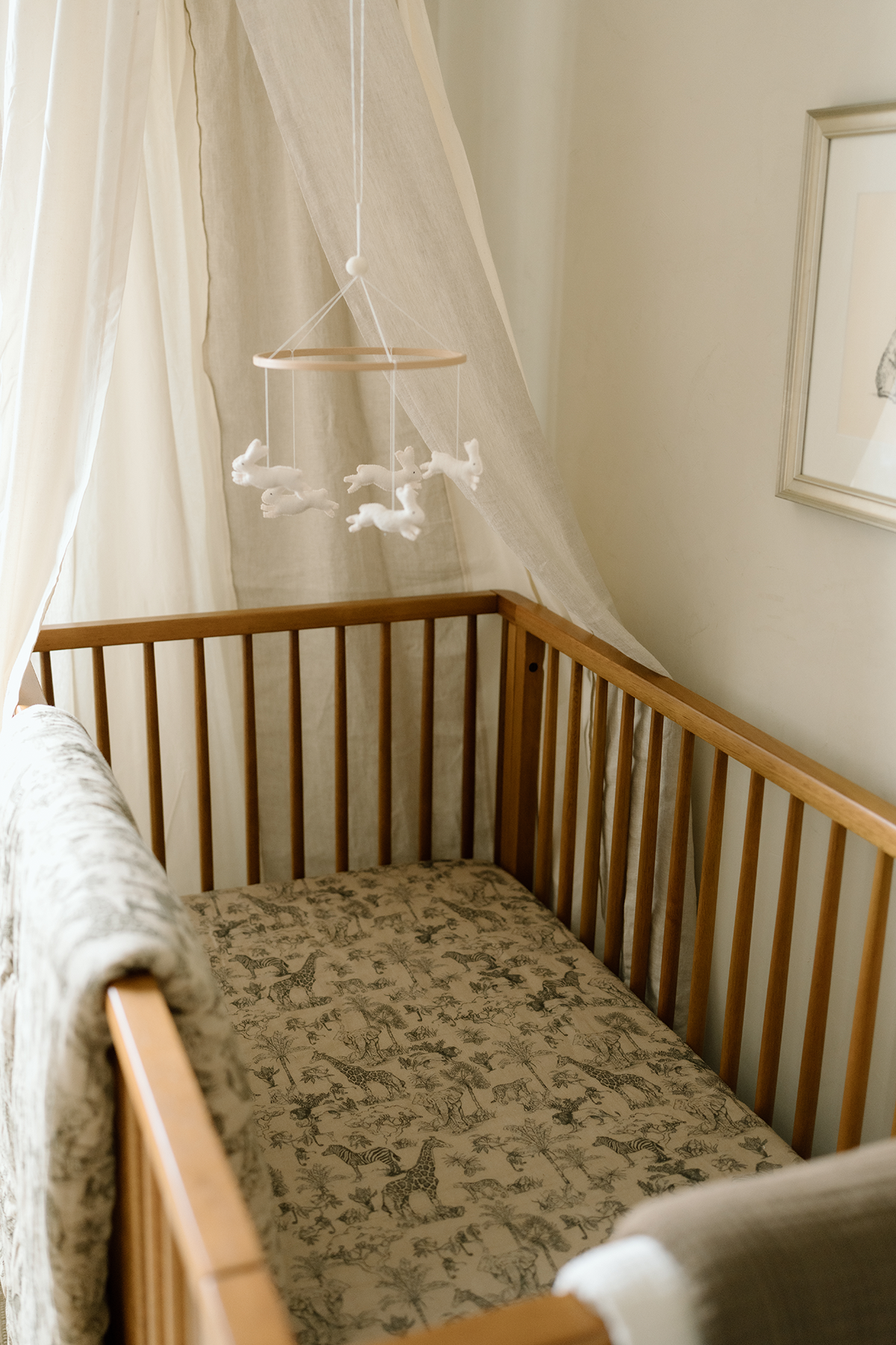 'Vintage Safari' Nursery - Crib Sheet