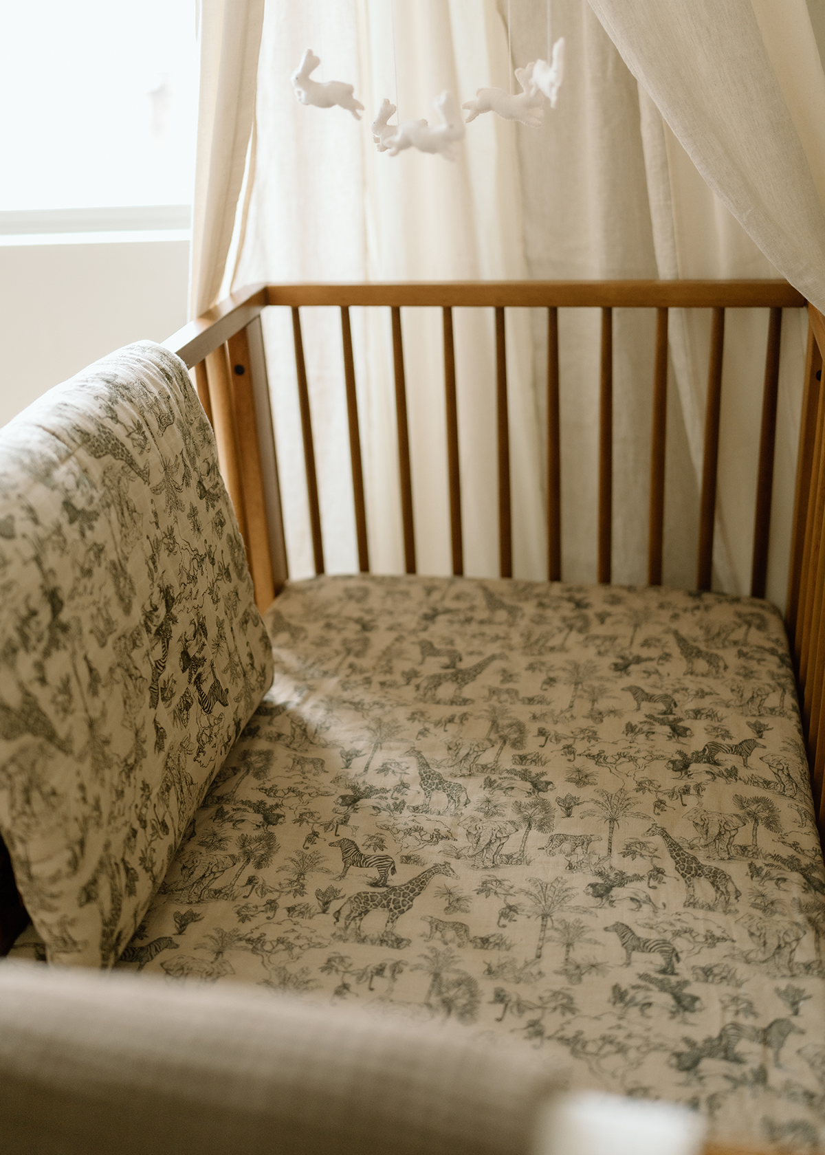 Vintage Safari Nursery - Crib Sheet