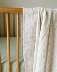 'Sea Moss' Sage Green - Premium Muslin Crib Sheet