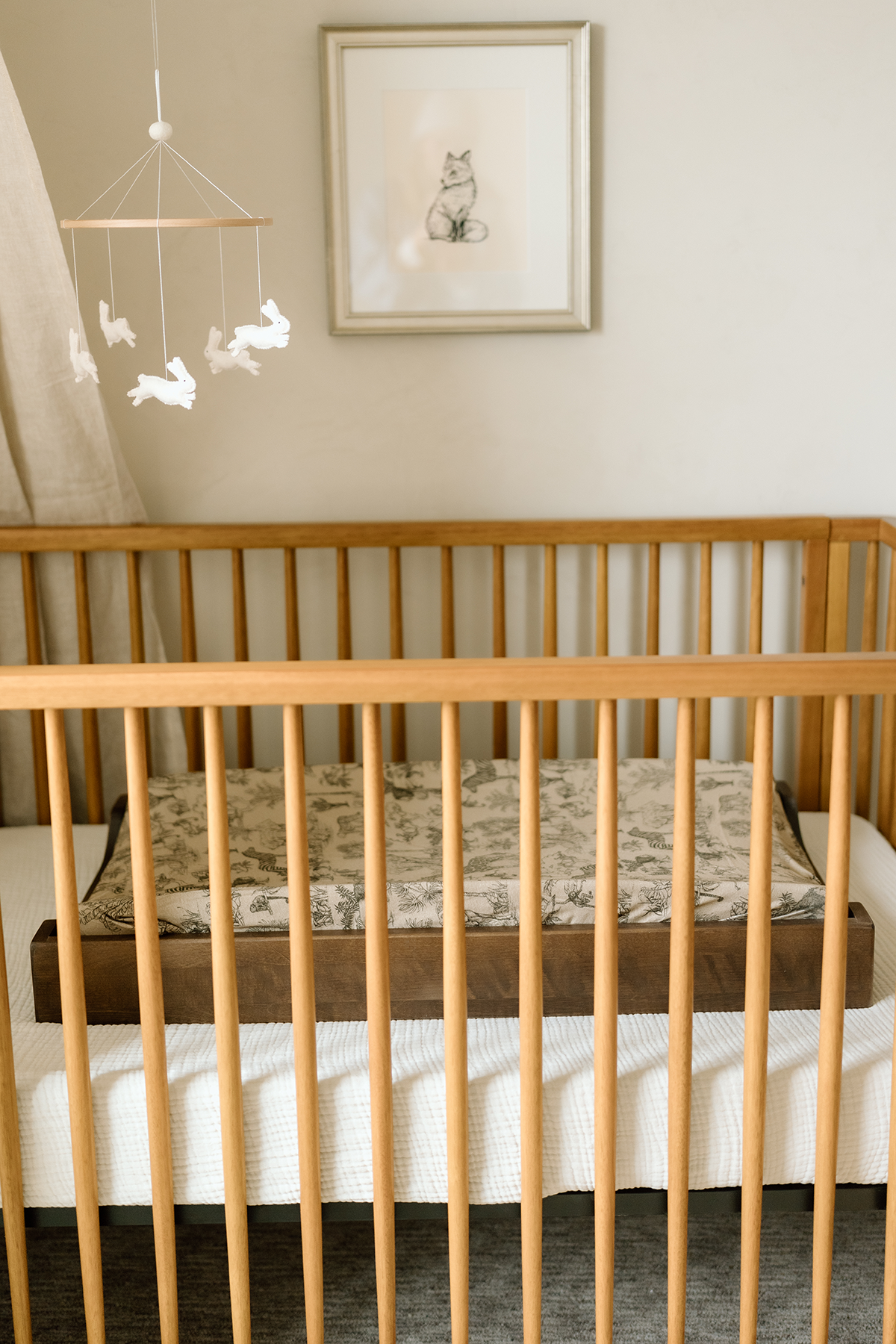 'Vintage Safari' Nursery - Changing Pad Cover