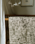 'Vintage Safari' Nursery - Premium Muslin Crib Quilt & Sham Set