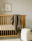 'Bark' Brown & 'Sea Moss' Sage Green - Premium Muslin Swaddle Blanket Set