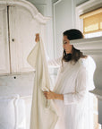 'Eggshell' Creme - Premium Muslin Blanket