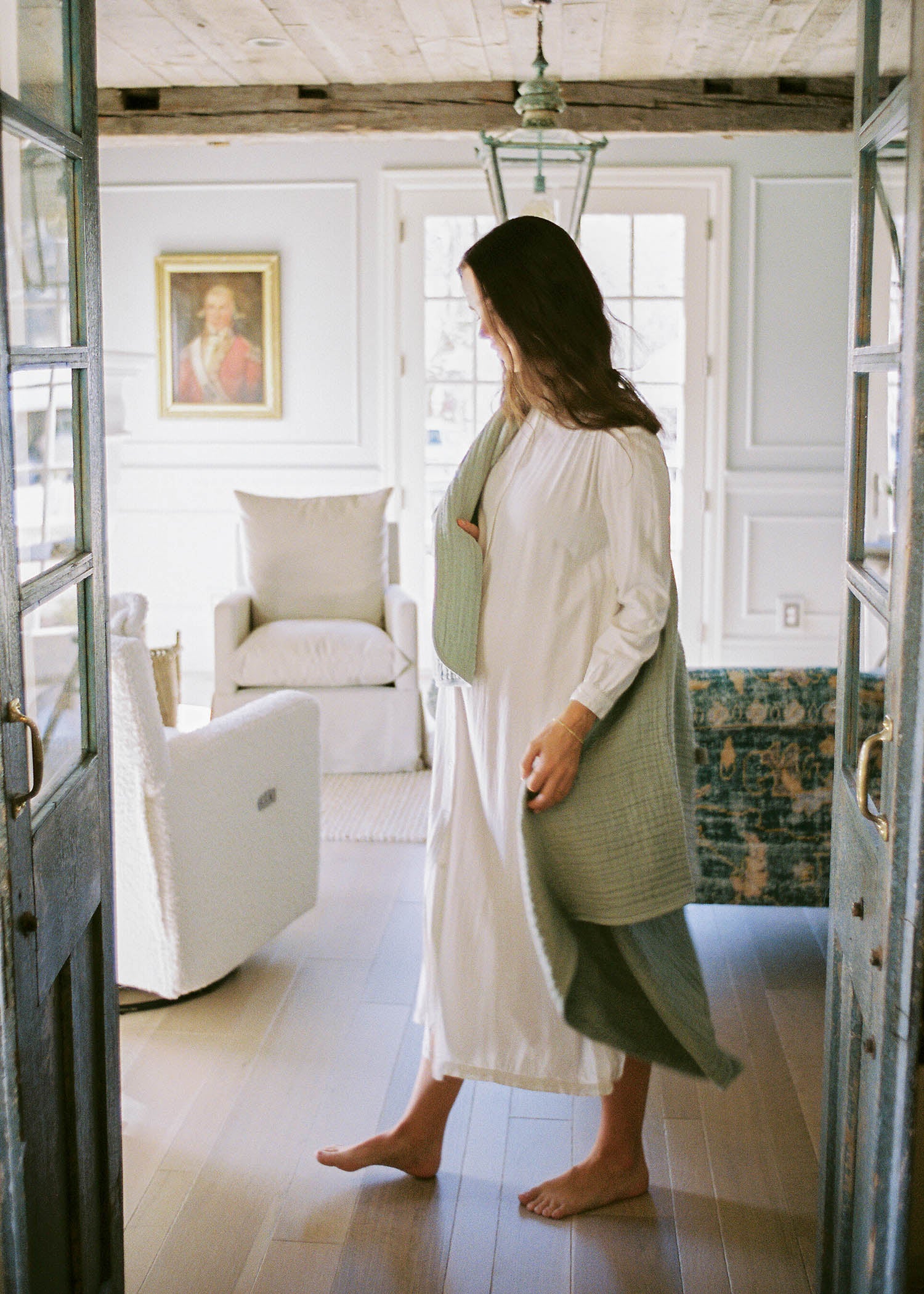 'Sea Moss' Sage Green - Premium Muslin Blanket