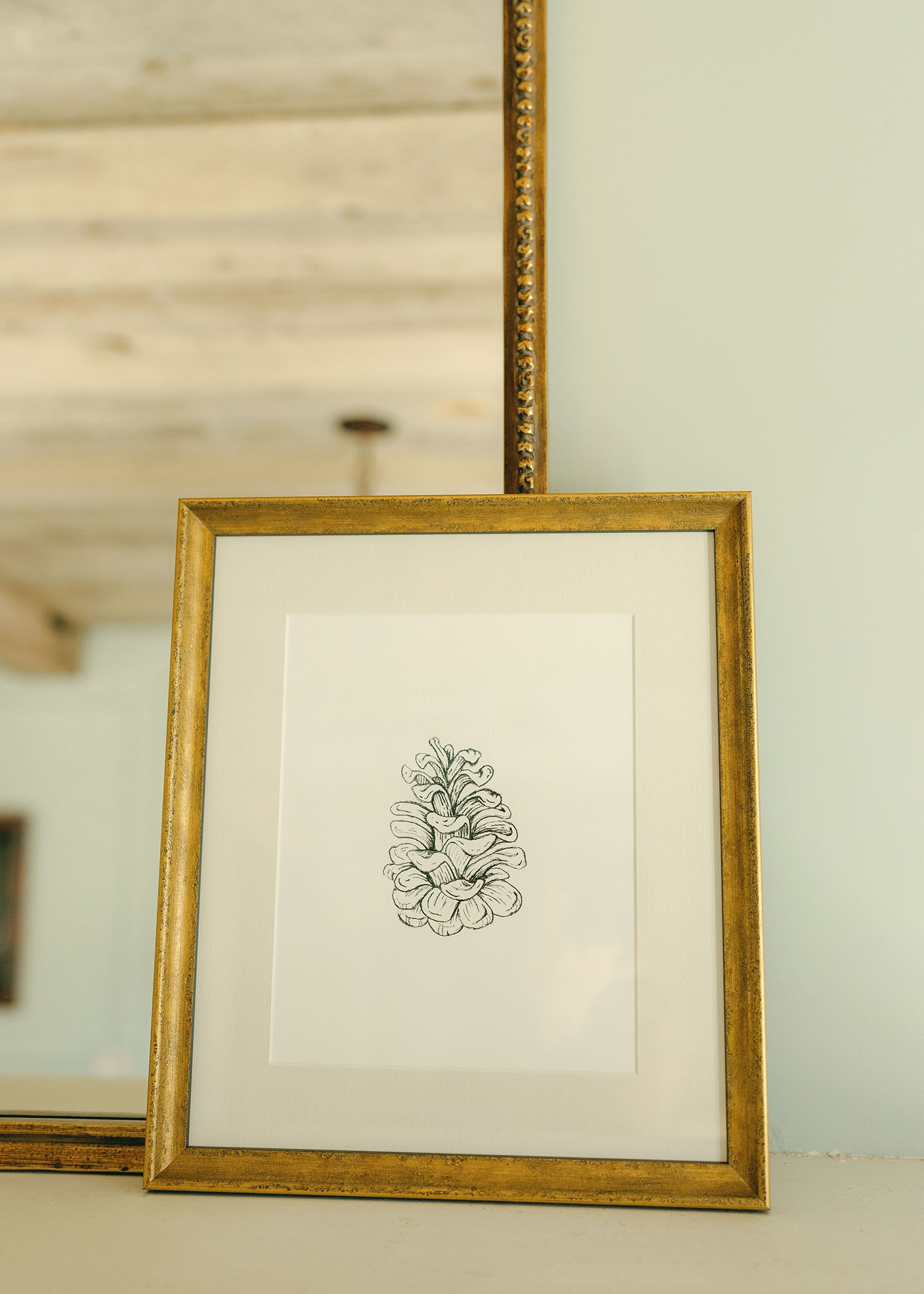 The 'Pinecone' Framed Art
