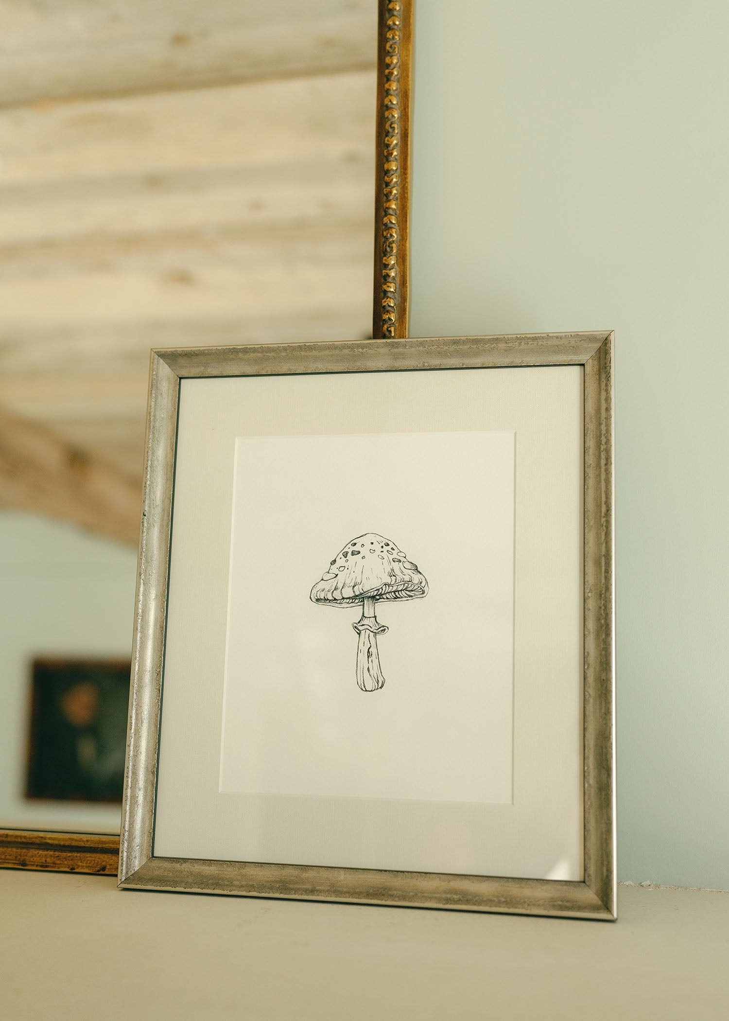 The 'Mushroom' Framed Art