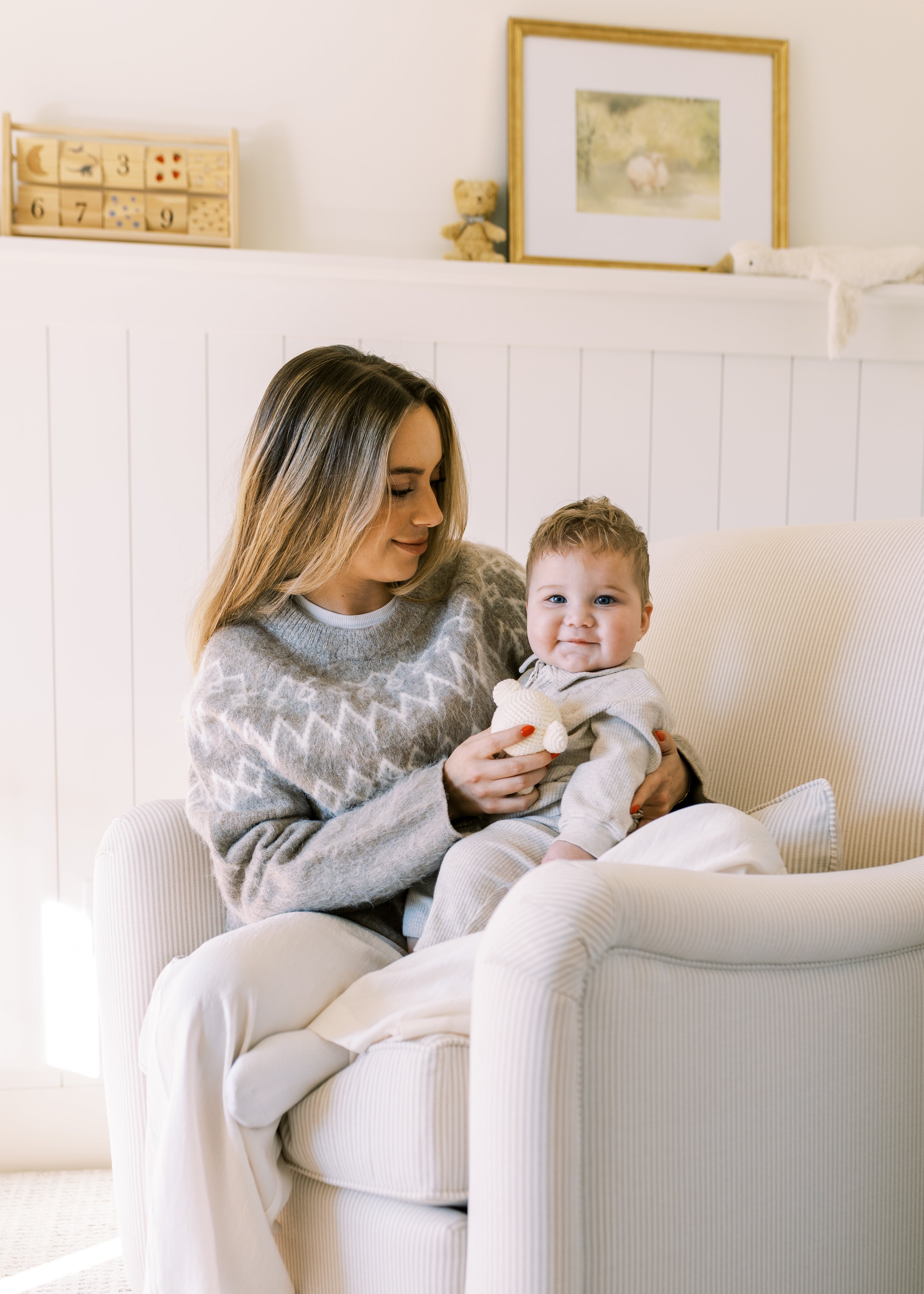 Teddy Gliding Swivel Nursery Recliner