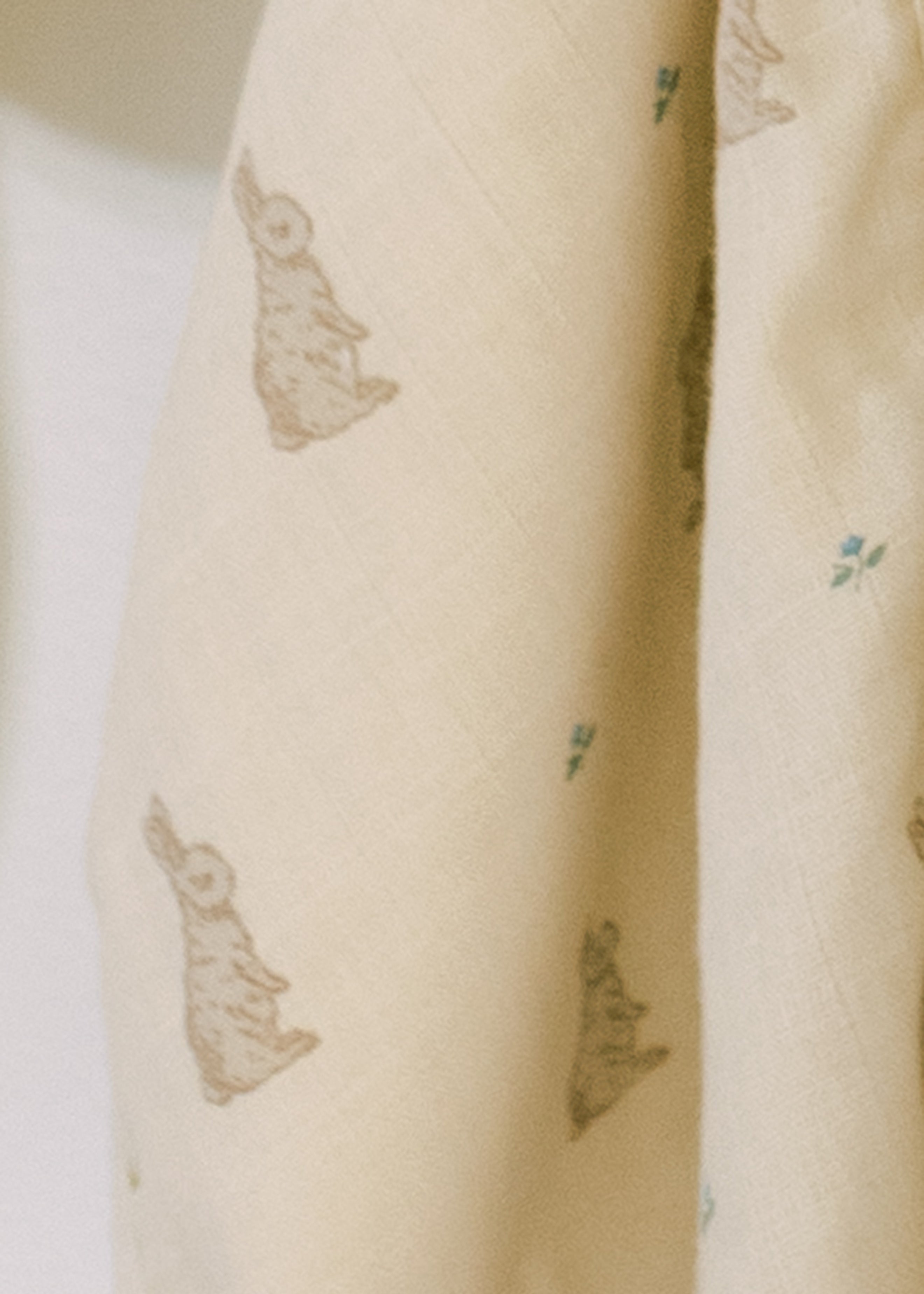 Bunny & Lily of the Valley - Muslin Swaddle Blanket Set