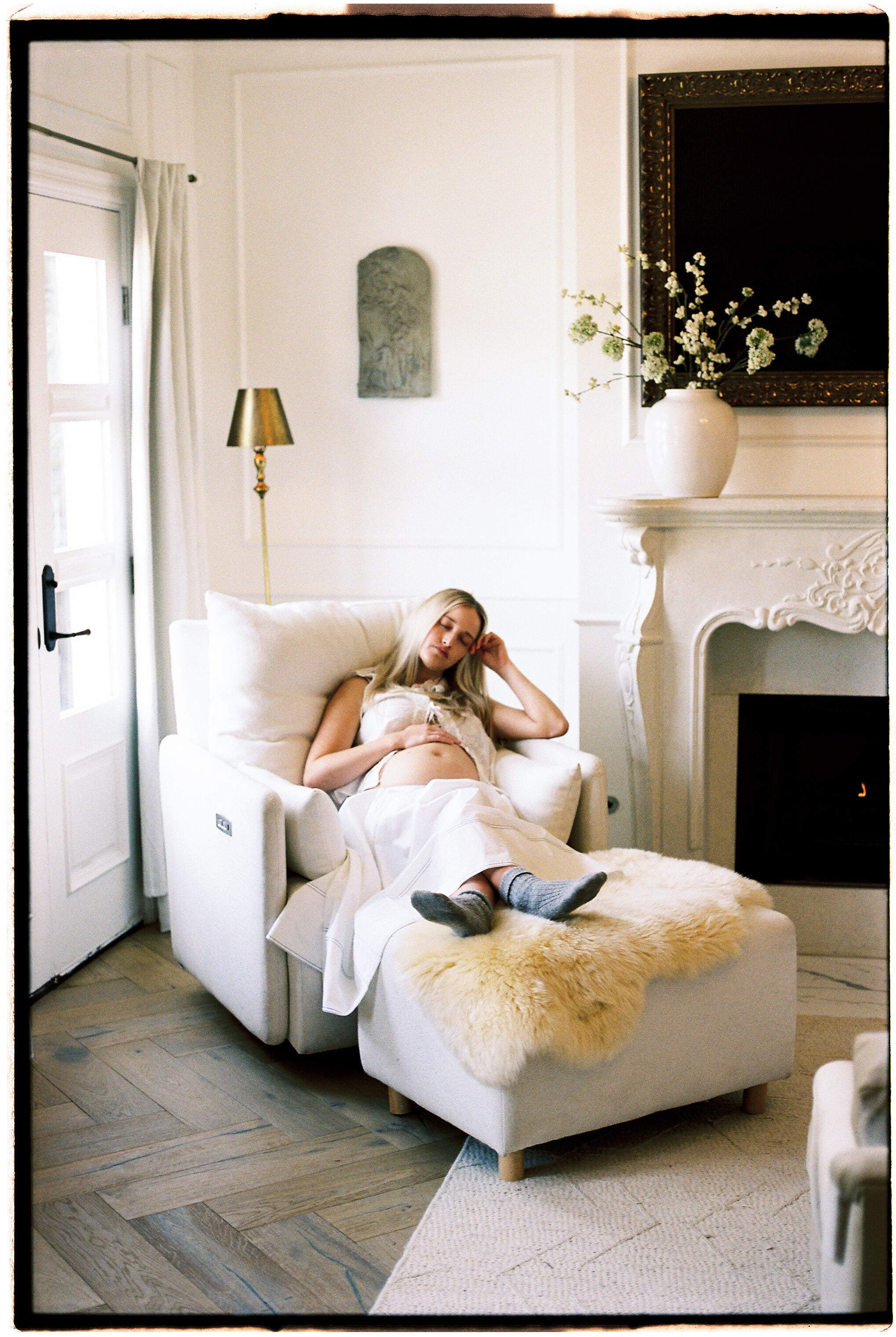 Ollie: a Chair and a Half - Swivel Nursery Glider with Back Recline Feature