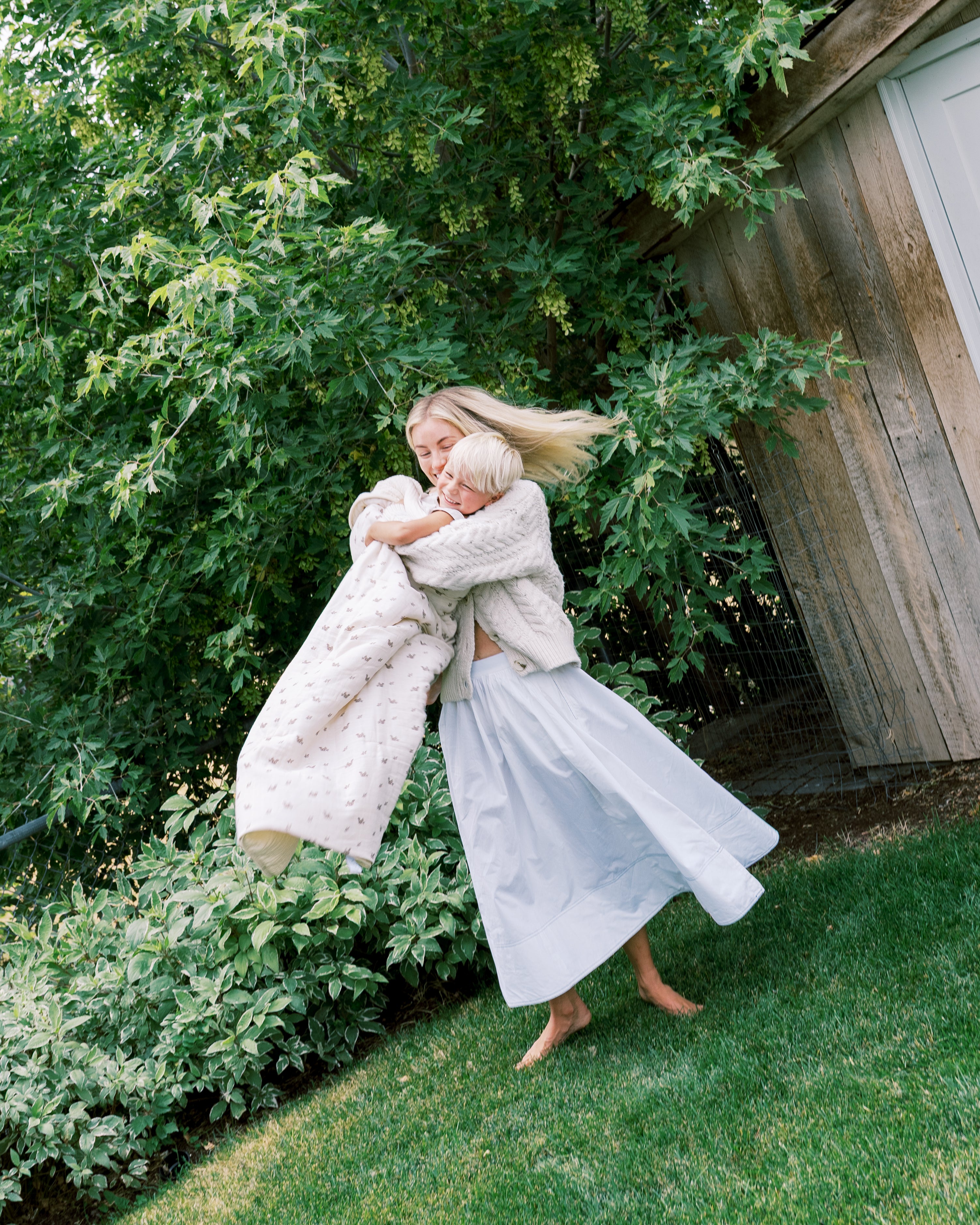 Squirrel - Premium Muslin Crib Quilt & Sham