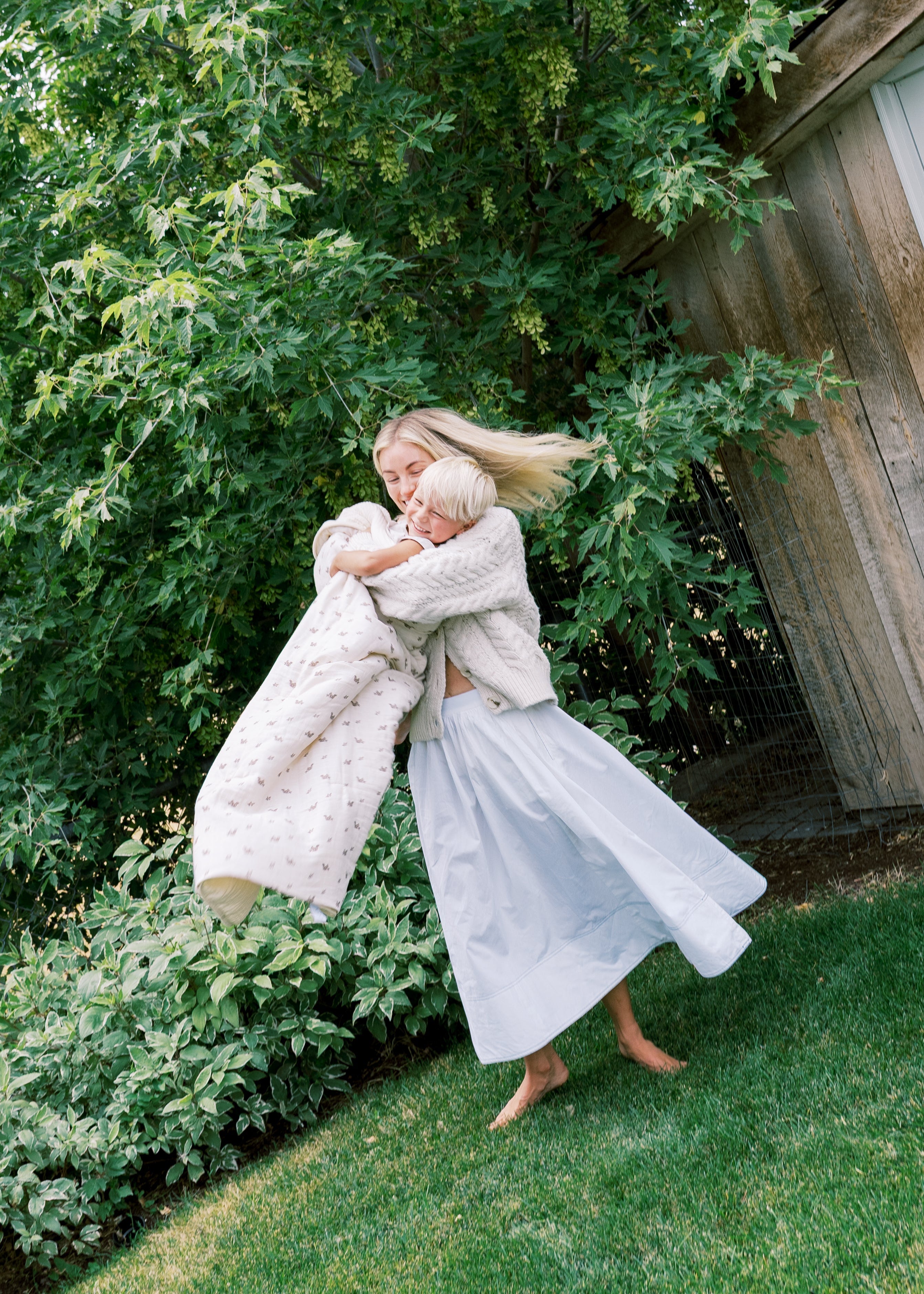 Squirrel - Premium Muslin Crib Quilt & Sham Set