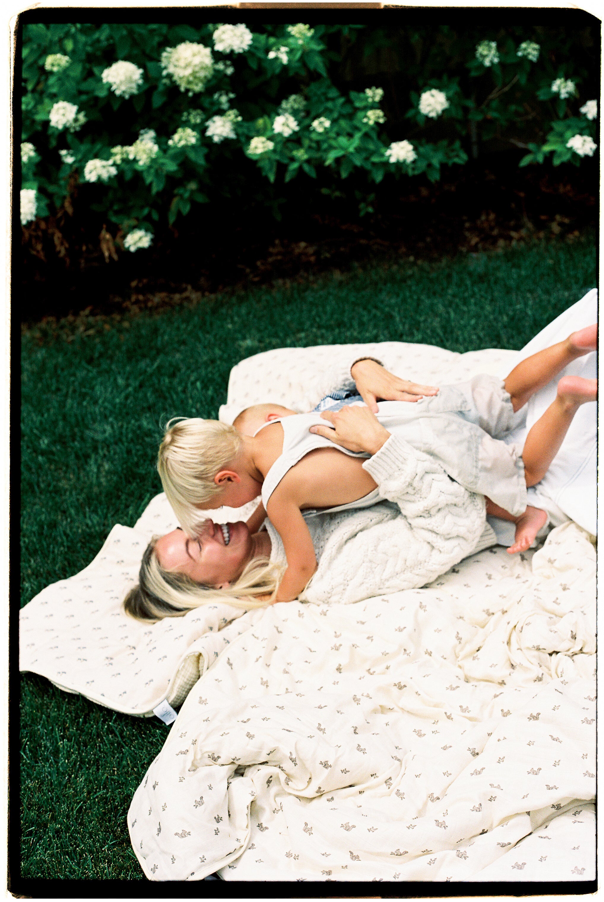 'Mushroom' - Premium Muslin Crib Quilt & Sham