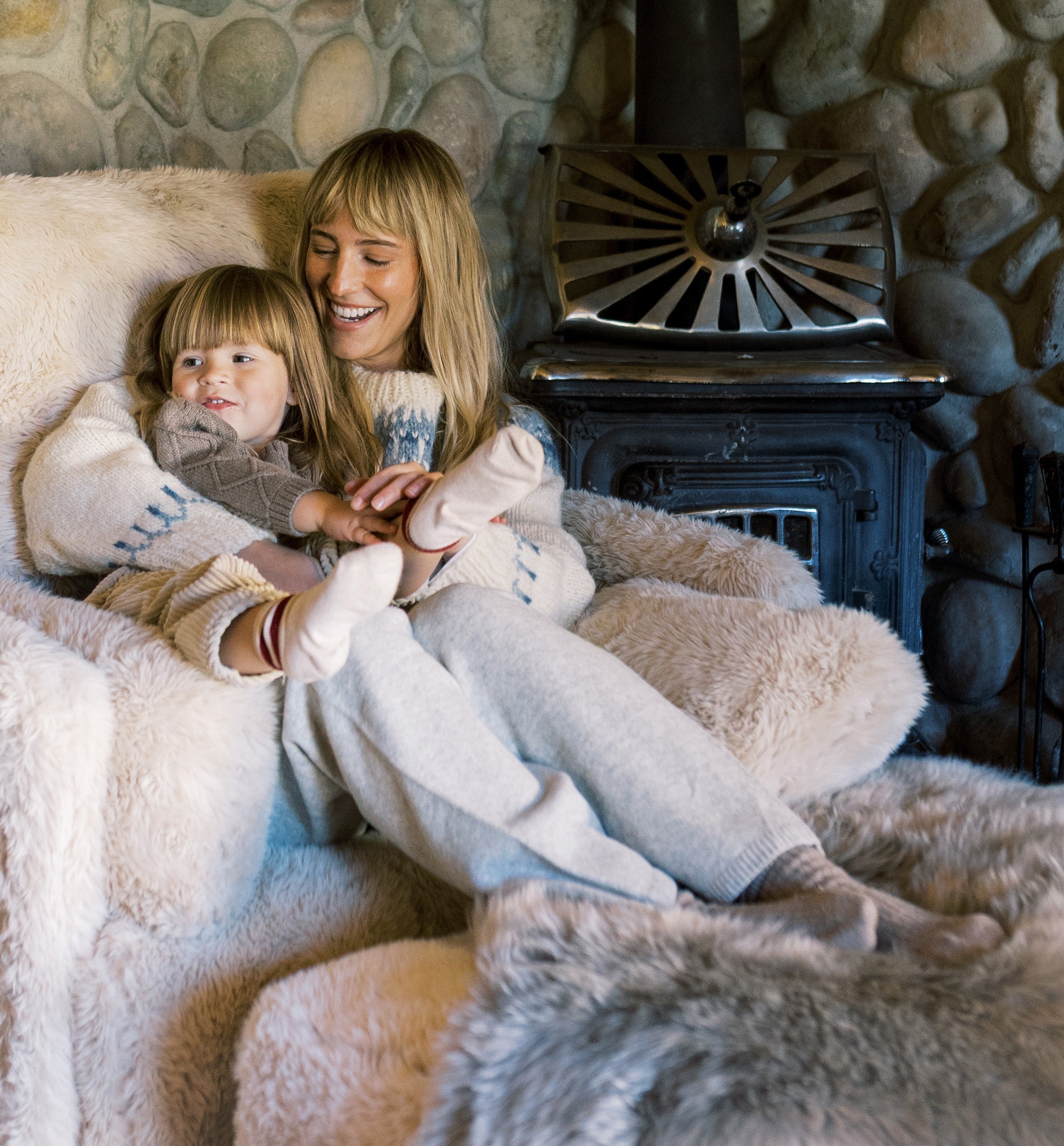 Real Fur Rug - Highland Hide Driftwood