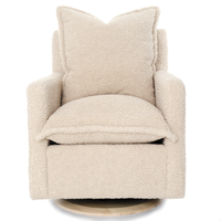 NOLA – Swivel Nursery Glider – Sheepskin Linen