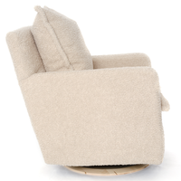 NOLA – Swivel Nursery Glider – Sheepskin Linen
