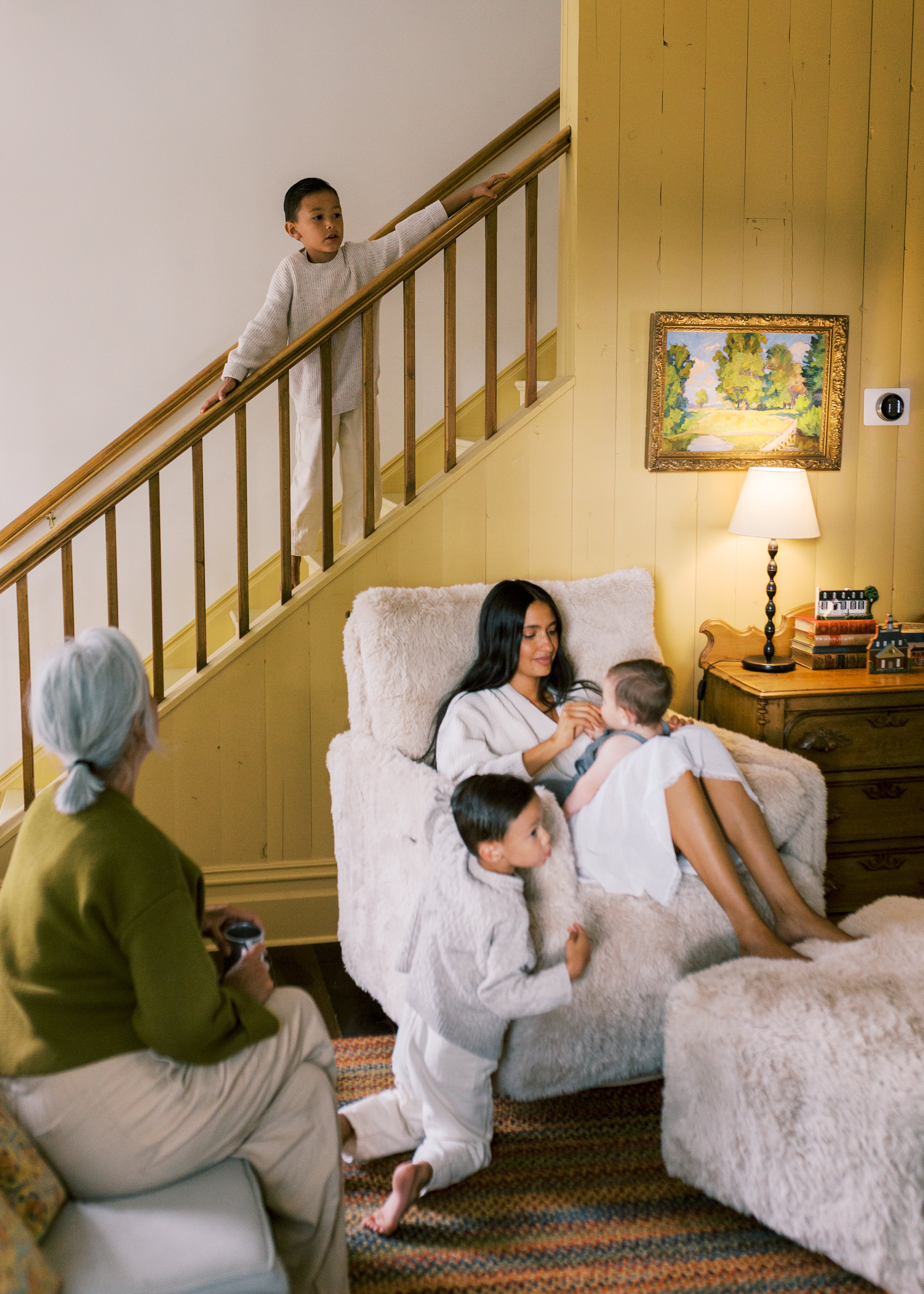 Ollie: a Chair and a Half - Swivel Nursery Glider with Back Recline Feature - Aussie Faux Hide