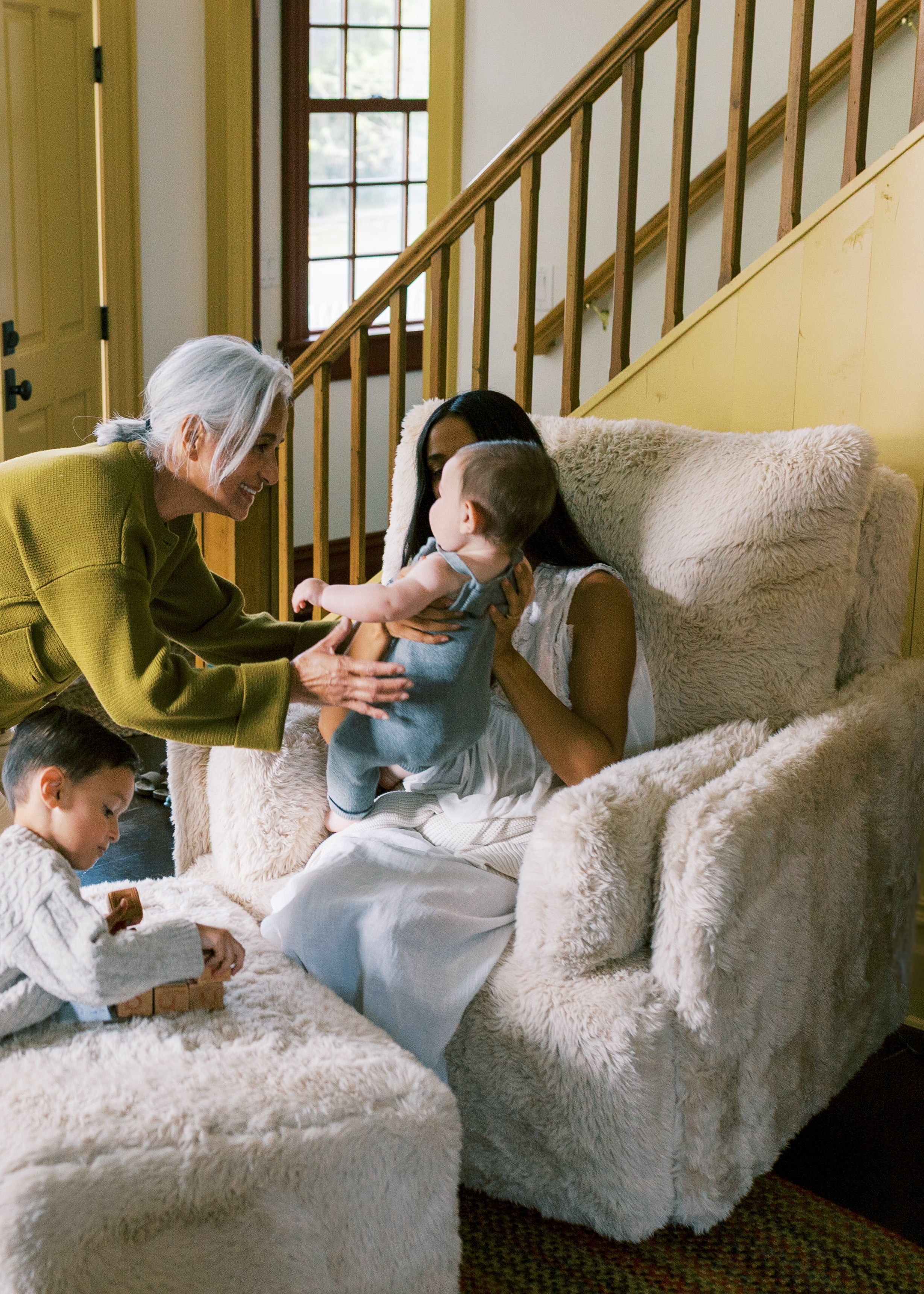 Ollie: a Chair and a Half - Swivel Nursery Glider with Back Recline Feature